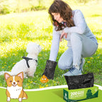 Sherr Dog Poop Bags 10 Boxed Rolls 2000 Counts | Bulk, Leak Proof, For Puppy Pets, Outdoor Walking and Travel