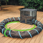 INTURN Cat Furniture Tent for Indoor and Outdoor Playpen Portable Cat Tunnels, Outdoor Kennel (10ft Tunnel)