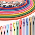 FOVRLZSE Nylon Dog Leash 11-Pack (11 Assorted Colors), 4.6FT for Small to Medium Dogs, 10mm Braided Nylon with TPU Non-Slip Buckle, Daily Walking & Puppy Training