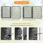 Dog Playpen Outdoor with Low Threshold Gate, 32 inch 10 Panels Dog Play Pen Indoors, Heavy Duty Metal Puppy Playpen Dogs Pen, Rust-Resistant Pet Playpens for Yard RV Camping