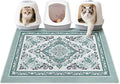 Unicorn Catcher 40"x30" Cat Litter Mat Non-Slip Washable Litter Box Mat | High-Density PVC Litter Catcher Mat Efficiently Traps Scattered Litter From Paws To Keep Floors Clean