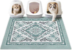 Unicorn Catcher 40"x30" Cat Litter Mat Non-Slip Washable Litter Box Mat | High-Density PVC Litter Catcher Mat Efficiently Traps Scattered Litter From Paws To Keep Floors Clean