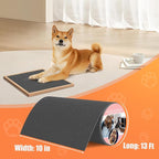 Pet Nail Self Adhesive Replacement Emery Paper, 10in*13ft, Gray | Fits Most Dog Scratch Pad DIY on the Places Where Pets Like to Scratch Alternatives to Cat and Dog Nail Clippers
