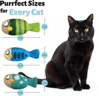 Woolbuddy Wool Cat Toys (Fish 3 PCS) Catnip-Free Kick Toys for Cats Kittens | 100% Pure Wool Felt Interactive Cat Toys, Catnip-Free for Bored Cats, Teething Kittens, Redirect Cat's Destructive Energy