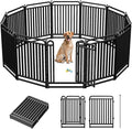 Thickened Metal Tube Dog Playpen Outdoor, Low Threshold Dog Pen, Heavy Duty 40" H 12 Panels for Pet Playpens Indoor, Portable Pet Fence for Yard RV Camping
