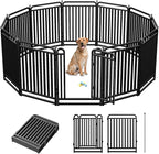 Thickened Metal Tube Dog Playpen Outdoor, Low Threshold Dog Pen, Heavy Duty 40" H 12 Panels for Pet Playpens Indoor, Portable Pet Fence for Yard RV Camping