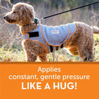 ThunderShirt for Dogs Calming Anxiety Vest, X Small, Platinum Sport | Skin-Friendly Dog Anxiety Shirt, Helps Reduce Stress from Thunder, Fireworks & Travel