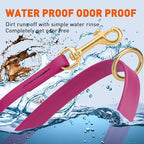 Viper Biothane K9 Working Dog Leash Waterproof Lead for Tracking Training Schutzhund Odor-Proof Long Line with Solid Brass Snap for Puppy Medium and Large Dogs 4ft, Magenta Pink
