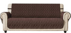Ameritex Couch Sofa Slipcover 100% Waterproof Nonslip Quilted Furniture Protector Slipcover for Dogs, Children, Pets Sofa Slipcover Machine Washable (Chocolate, 68")
