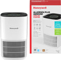Honeywell Allergen Plus Compact HEPA Small Room Air Purifiers, White | Honeywell air purifiers for home, Up to 530 ft², Quiet HEPA air purifiers for bedroom, 3-in-1 filter, HPA125W