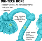 Playology Dog Toys | Dri-Tech Rope Tug of War Dog Toy for Tough Chewers | Peanut Butter Scented Mega Size Tug Rope Toys for Extra Large Dogs