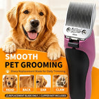 Size 5/8HT Detachable Pet Grooming Clipper Blade with Ceramic Cutter, 16mm 5/8 Inch Cut Length, Silver, Compatible with Andis, Oster A5, Wahl KM10, 1 Pack