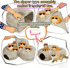 4-in-1 Large Cat Tunnel Bed for Multiple Large Cats, Scratch Resistant Donut & Detachable & Washable Donut Cat Bed,Up to 45 Lbs (L 40x40x11,Charcoal Gray),Bonus Pet Hair Remover Included