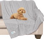 PetAmi Waterproof Dog Blanket, Leakproof Puppy Blanket, 40x60 Light Gray | For Medium Large Pets, Furniture Sofa Couch Cover Protector, Fleece Throw Indoor Cat Kitten, Reversible Washable Soft Plush