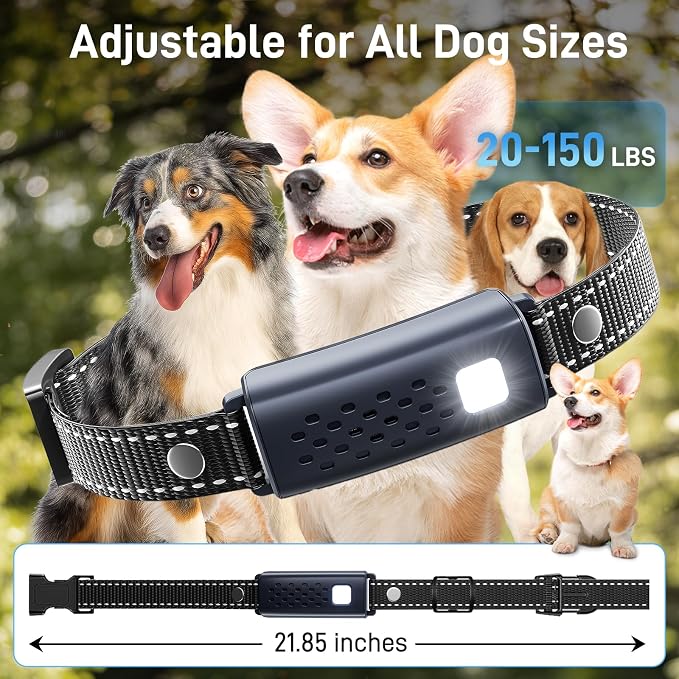 Dog Shock Collar - 4500FT Dog Training Collar with Remote Waterproof e Collar with Flashing Light, Adjustable Pitch Beep(1-8), Vibration(1-16), Safe Shock(1-99), and Keypad Lock