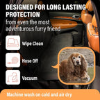 Active Pets XL Waterproof Hammock Large Car Seat Cover, Fits SUVs Trucks Big Sedans, Secure Convertible Travel Bed Protects Backseat Cargo from Dog Puppy Pet Water Food Drool Urine, Black