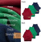 Fitwarm 3 Pack Classic Fleece Dog Sweater, Christmas Dog Winter Clothes for Small Dogs Boy Girl, Holiday Pet Apparel, Burgundy Red, Green, Navy Blue, Medium
