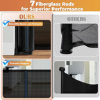 160" Retractable Baby Gates Dog Gate Extra Wide, 42" Tall Child Pet Safety Gate with Reinforced Strips for Stairs, Long Mesh Garage Gates Fence for Outdoor Indoor Large Openings Driveway Decks Patio