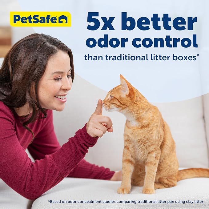 PetSafe ScoopFree Self-Cleaning Cat Litter Box Tray Refills with Sensitive Non-Clumping Crystals, 6-Pack