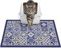 Glittme Cat Litter Mat, 24"x15" Non-Slip Washable Trapping Mat for Cats | Litter Trapping Mat With Thick PVC Coil To Catch Scatter, Soft On Paws And Waterproof Bottom To Protect Floors