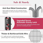 Dog Playpen Fence for Yard, 32inch 40 Panels Anti-Rust Pet Playpen Exercise Pen with Lock, Portable Pet Fence for Yard RV Camping