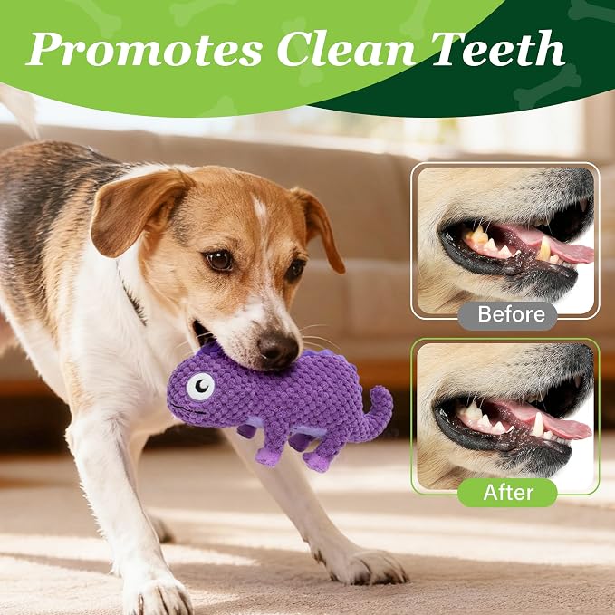 Prime Pets Dog Toys, 5 Pack, Plush Crinkle Squeaky Dog Toys, Assortment Value Bundle Animal Pet Toy for Small Medium Large Dogs, Stuffed Puppy Chew Toy