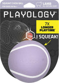 Playology Dog Toys | Squeaky Chew Ball for Large Dogs | Lamb Scented Jumbo Dog Ball | Bouncy Floating Chew Toys for Fetch