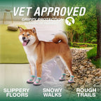 Dog Shoes for Small Dogs, Large Dog Boots for Winter Snow, Hot Pavement, Dog Booties & Paw Protectors Pink Size 2