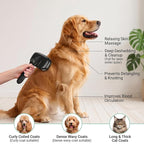 5 PCS Cat & Dog Grooming Kit Brush, Self-Cleaning Slicker Hair Brush, Nail Clipper, Undercoat Rake, Pet Bath Brush with Removable Screen,Pet Comb for Short & Long Haired Dogs Cats, Black