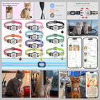 Smart QR Code Cat Collar 2-Pack, Breakaway Reflective Collar with Digital ID Tag - The Smart Upgrade to Personalized Name Collars, Adjustable with Bell (Yellow & Green)