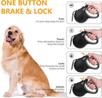 Fida Retractable Dog Leash with Dispenser and Poop Bags, 16 ft Pet Walking Leash for Small Dog or Cat up to 26 lbs, Anti-Slip Soft Handle, Tangle Free, Reflective Nylon Tape (S, Black)