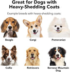 Pride and Groom The Shedder | Dog Deshedding Shampoo | All Natural Body Wash with Essential Oils & Ingredients that Reduce Pet Shedding & Fur Dander for Curly and Wavy Coats – 16oz