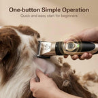 Highdas Dog Clippers for Grooming Low Noise, Cordless Electric Dog Grooming Kit Clippers Rechargeable, Quiet Dog Shaver, Pet Hair Trimmer Kit for Dogs & Cats (Grey)