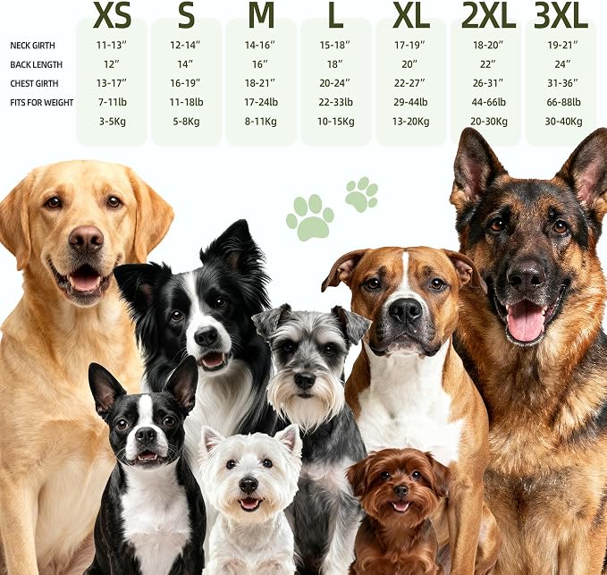 Dog Anxiety Vest–Dog Calming Shirt for Noise,Separation,Green,S(11-18lbs) | Soothe your pet,Reduce anxiety,Keep things calm