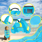 Fragralley Shark Dog Life Jacket, Adjustable Dog Life Vest with Shark Fin, Suit for Small Medium Large Dog Life Vest for Swimming and Boating