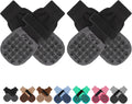 SCENEREAL Dog Socks to Prevent Licking Paws for Hot/Cold Pavement Anti Slip, Dog Shoes for Hardwood Floors, Dog Boots & Paw Protectors with Grippers for Small Medium Large Senior Dogs