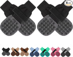 SCENEREAL Dog Socks to Prevent Licking Paws for Hot/Cold Pavement Anti Slip, Dog Shoes for Hardwood Floors, Dog Boots & Paw Protectors with Grippers for Small Medium Large Senior Dogs
