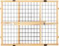 MYPET Wire Mesh Dog Gate: 26.5"-42" Wide Pressure Mounted with No Tools; Expandable, Durable Pet Gates for Doors and Hallways, 23" Tall, Made with Sustainable Hardwood