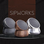 Sipworks Stainless Steel Pet Water Bowl for Cats & Dogs | Reusable Stainless Steel Insulated Food Bowls for Cat Dog | No Slip No Tip No Spill BPA Free | 32oz | Mahogany