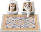 Unicorn Catcher 33"x22" Cat Litter Mat Non-Slip Washable Litter Box Mat | High-Density PVC Litter Catcher Mat Efficiently Traps Scattered Litter From Paws To Keep Floors Clean