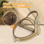Forestpaw No Pull Dog Harness with Large Handle,Comfortable,M,Brown | Adjustable Fits Chest 23-28",28-50 lbs,Slip On,Quick Release Buckle,Easy Control,Soft Padded,for Medium Dogs Walking Training