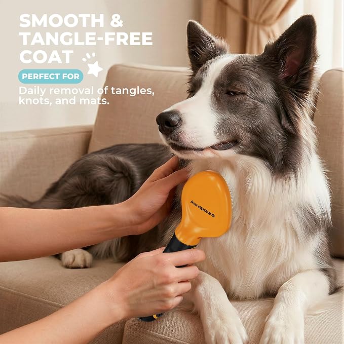 Deshedding Dog Brush Grooming Kit for Dogs Cats, All Hair Types | 6-in-1 Skin-Friendly Deshedding, Undercoat Mat Dematting Tool, Reduces Shedding, Detangling, Knots for Long & Short Hair