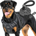 Beebiepet Heavy Duty Tactical Dog Harness for Small Dogs, No Pull Adjustable Pet Harness Reflective Service Training Easy Control Pet Vest Military K9 Working Dog Harnesses- Large, Black