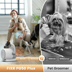 Dog Grooming Vacuum and Kit, Clipper Nail Trimmer Grinder, 2.5L Dust Cup 7 Grooming Tools 11000Pa Pet Vacuum for Shedding Grooming, Dog Hair Vacuum, Home Cleaning, PG50 Plus