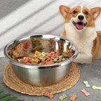 6 Pcs 8 Cup Metal Dog Bowls Stainless Steel Food Dish 64 Oz | Thickened,for Medium Large Dogs Cats,Dishwasher Safe ,Travel Kennel Feeding, Heavy Duty Stainless Steel Construction