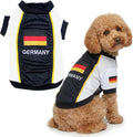 Parisian Pet Team Germany Dog Jersey - Breathable Mesh Puppy Football Jersey - Lightweight Stretch Sporty Dog Clothes - Summer Shirts for Large Dogs - Soccer Jersey for Dogs - Sportswear Pet Clothes
