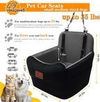 Dog Booster Car Seat for Medium/Small Sized Dogs,Memory Foam and Ultra Soft Fabric Car Pet Bed,Portable Travel Safety and Comfortable Dog Carseat with Washable Removable Cover,Thick Cushion（M-Blagre）