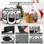 Siedihit Dog Playpen, Medium Dogs Tent Crates Cage Indoor/Outdoor | Portable Pop Up Dog Kennel Playpen with Carrying Case for Dogs/Cats/Rabbits(Cute, Medium)