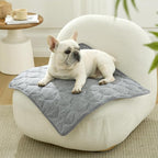 COZY KISS Cooling Couch Arm Cover for Dog Washable, Cool Sofa Cushion Mat | Q-Max >0.4 Cool Tech, Non-Slip Pet Pad for Car Seat Protector, Liquid Pee Proof Mat for Dog, Cats, 27.5x27.5 Inch, Dark Grey