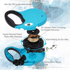 13 ft Retractable Dog Leash for Large Dogs up to 26 lbs,Tangle-Free Nylon Tape,Blue S